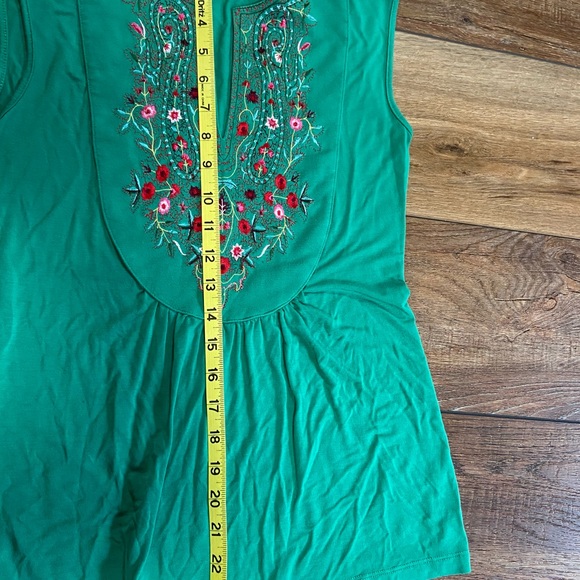Design History Embroidered Sleeveless Shirt Size Small - Picture 11 of 11